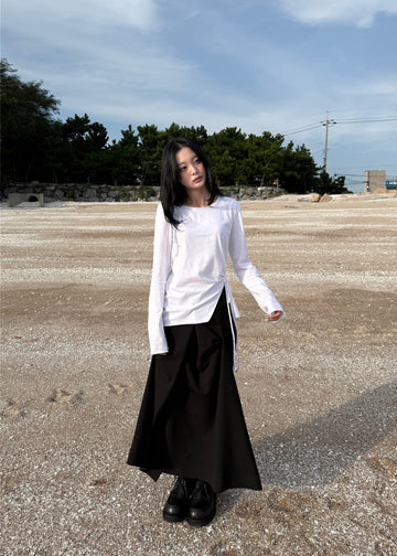 FORMED DRAPE SKIRT